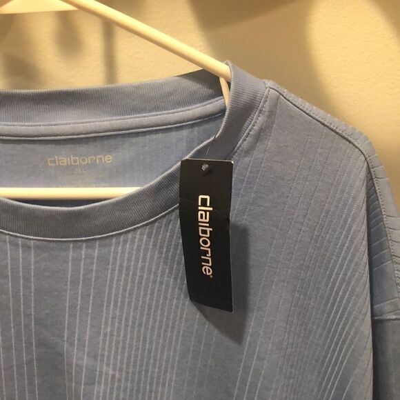 Women’s 2XL Light Blue Liz Claiborne Short Sleeved Top - Picture 4 of 6